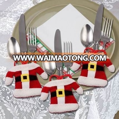 Santa Christmas Silverware Holder Pocket